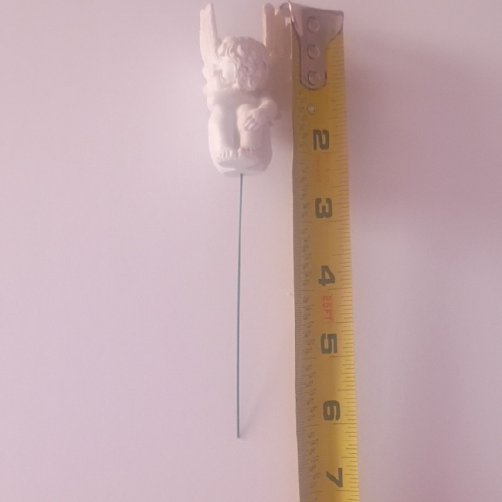 White Angel Ornament with Wire